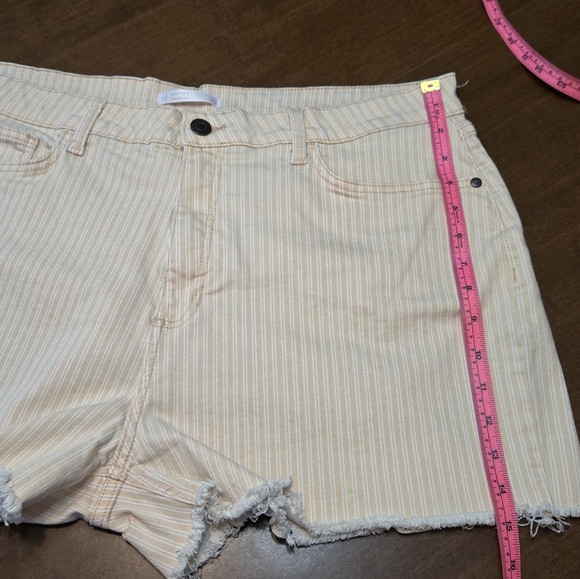 LC Lauren Conrad Striped Jean Shorts - Picture 12 of 13